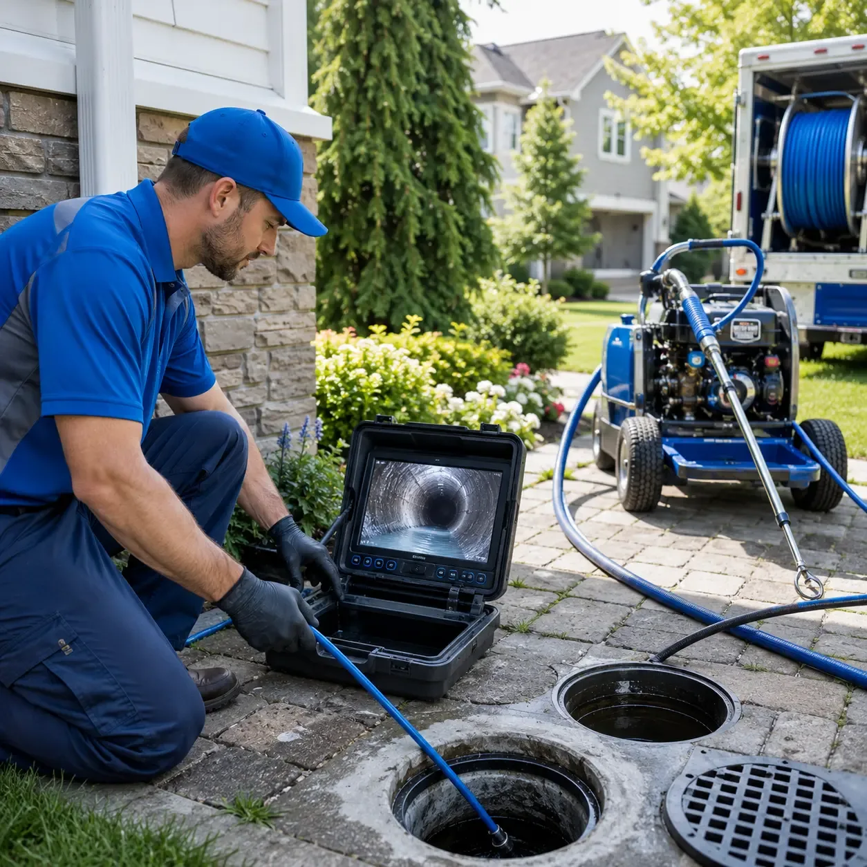 Outdoor drain cleaning professionals serving Dell, AR